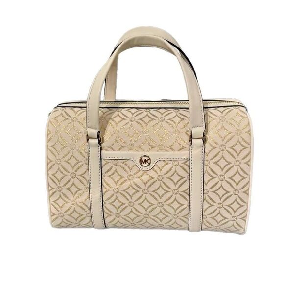 Michael Kors medium logo jacquard duffle bag crossbody •New with tags - Picture 11 of 16